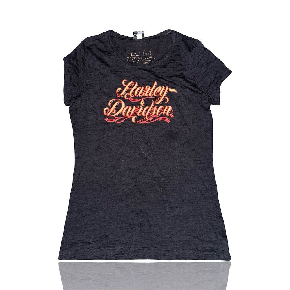 Harley-Davidson Women's Black T-Shirt 2XL Dallas Texas Biker Theme